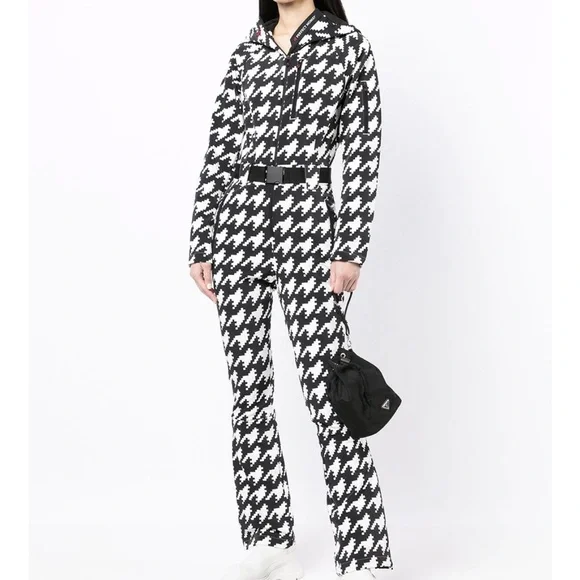 NWT perfect moment houndstooth ski suit sz XS - Picture 2 of 11